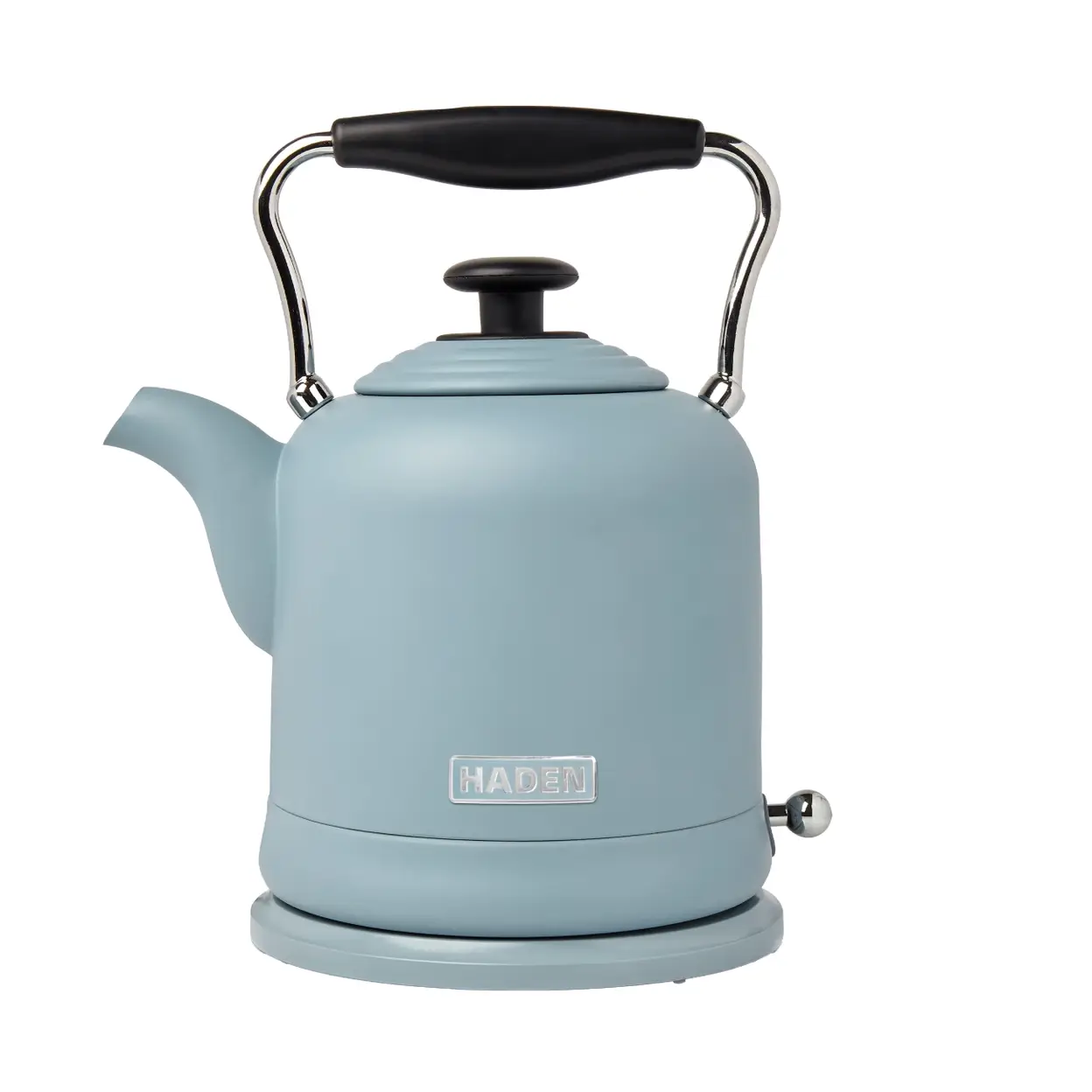 Haden Highclere Retro Kettle, 1.5L, Fast Boil, Coated Stainless Steel, Pool Blue - 197221 image 0
