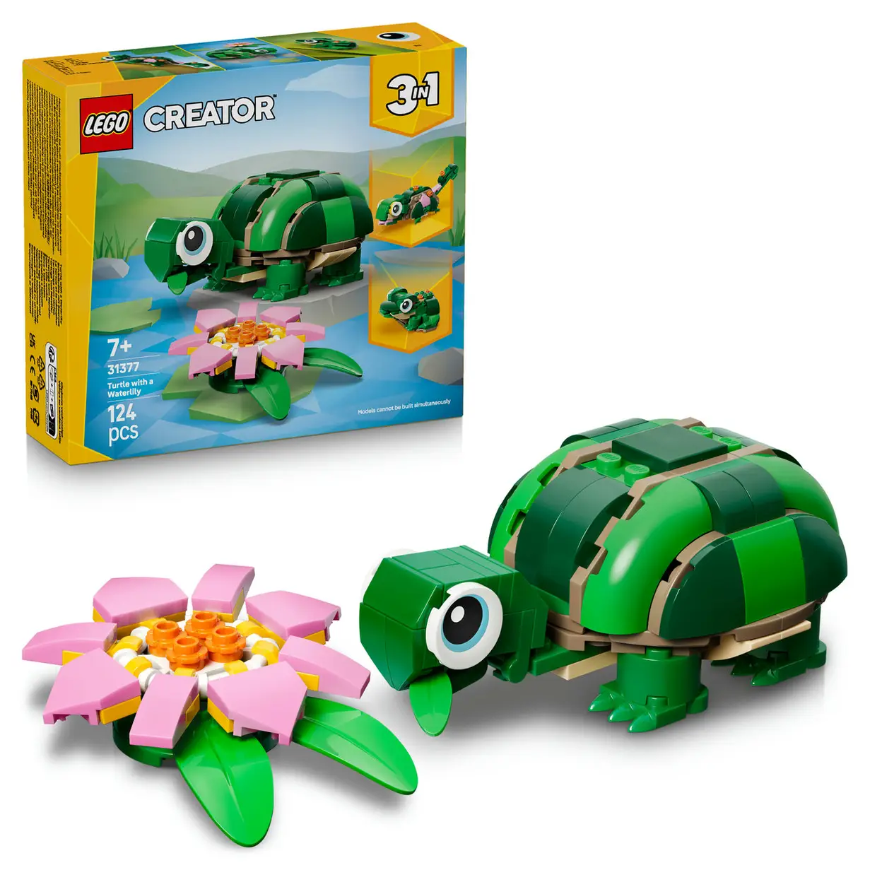 LEGO Creator 31377 La tortue et la fleur de nénuphar image 0