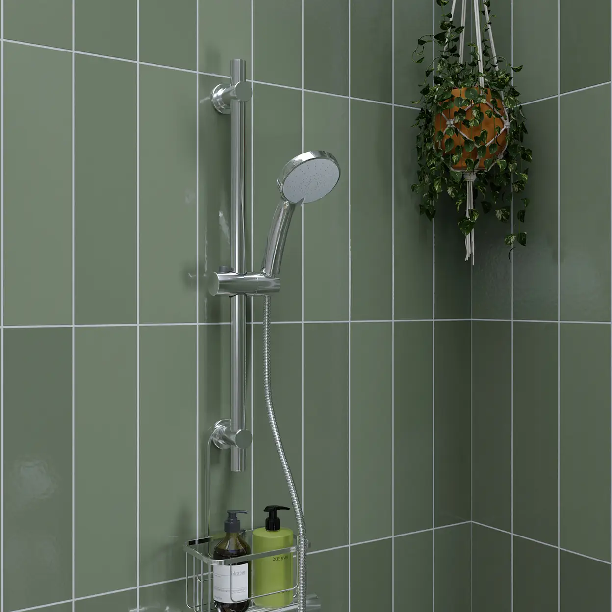 Croydex Presion Pressure Boosting Shower Head with 5 Settings - Chrome image 0