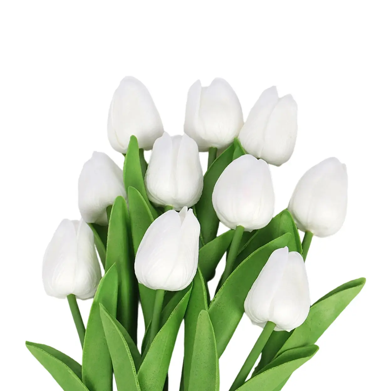 Wei's Moment 7Pcs Artificial Tulips Flowers
Fake Flowers Latex Tulips Real Touch for Party Home Wedding Decoration and DIY Decor, Multicolor White image 0
