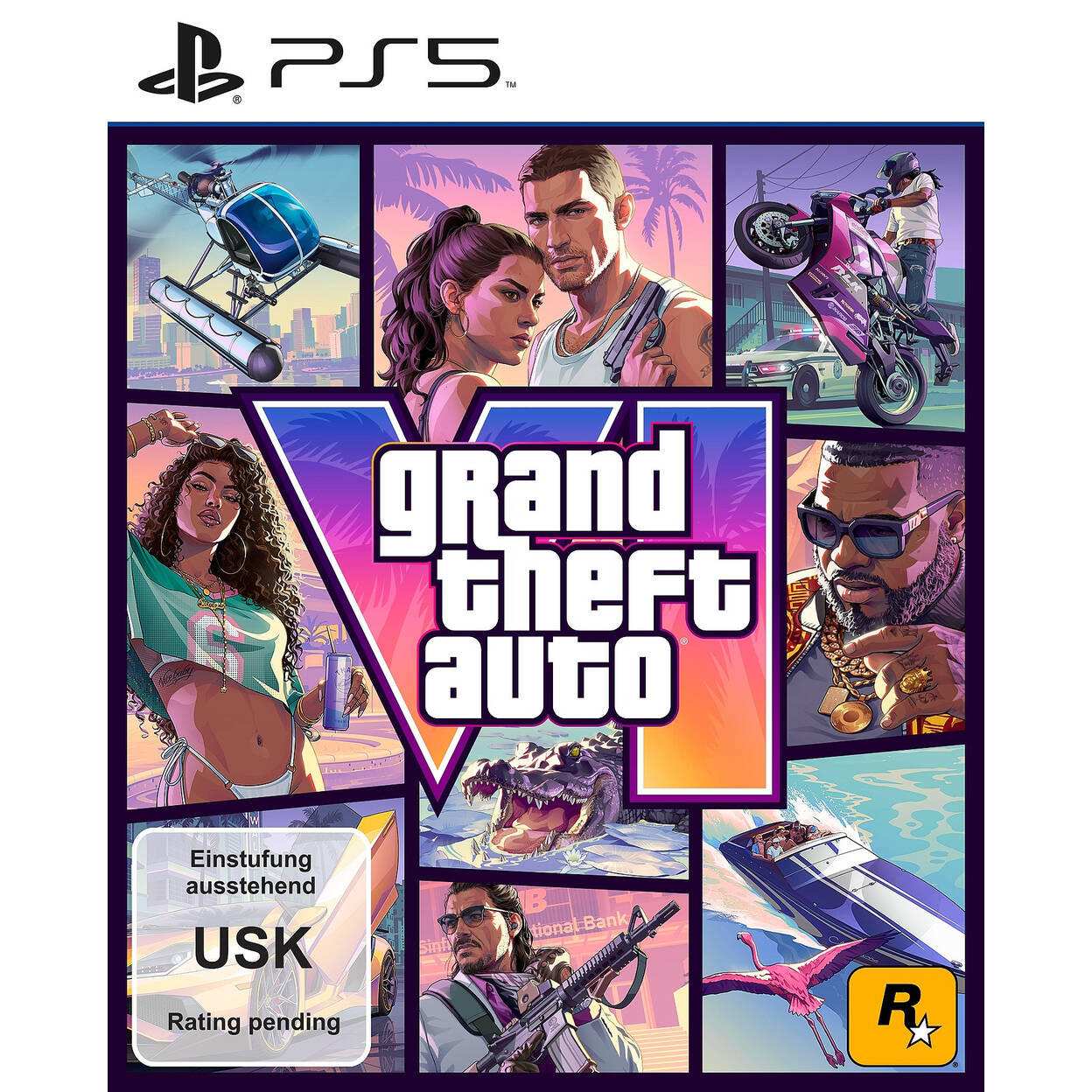Grand Theft Auto VI - GTA 6 PS5 Deutsche Edition (USK) - Code in Box - Vice City Pack Vorbestell-Bonus image 0