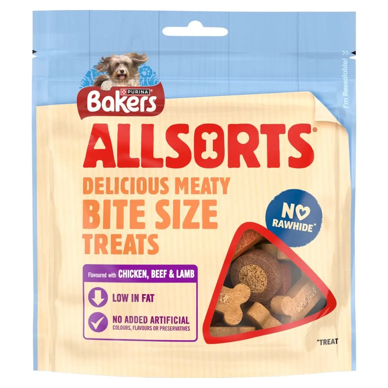 Bakers Dog Treat Chicken, Beef and Lamb Allsorts 98 g image 0
