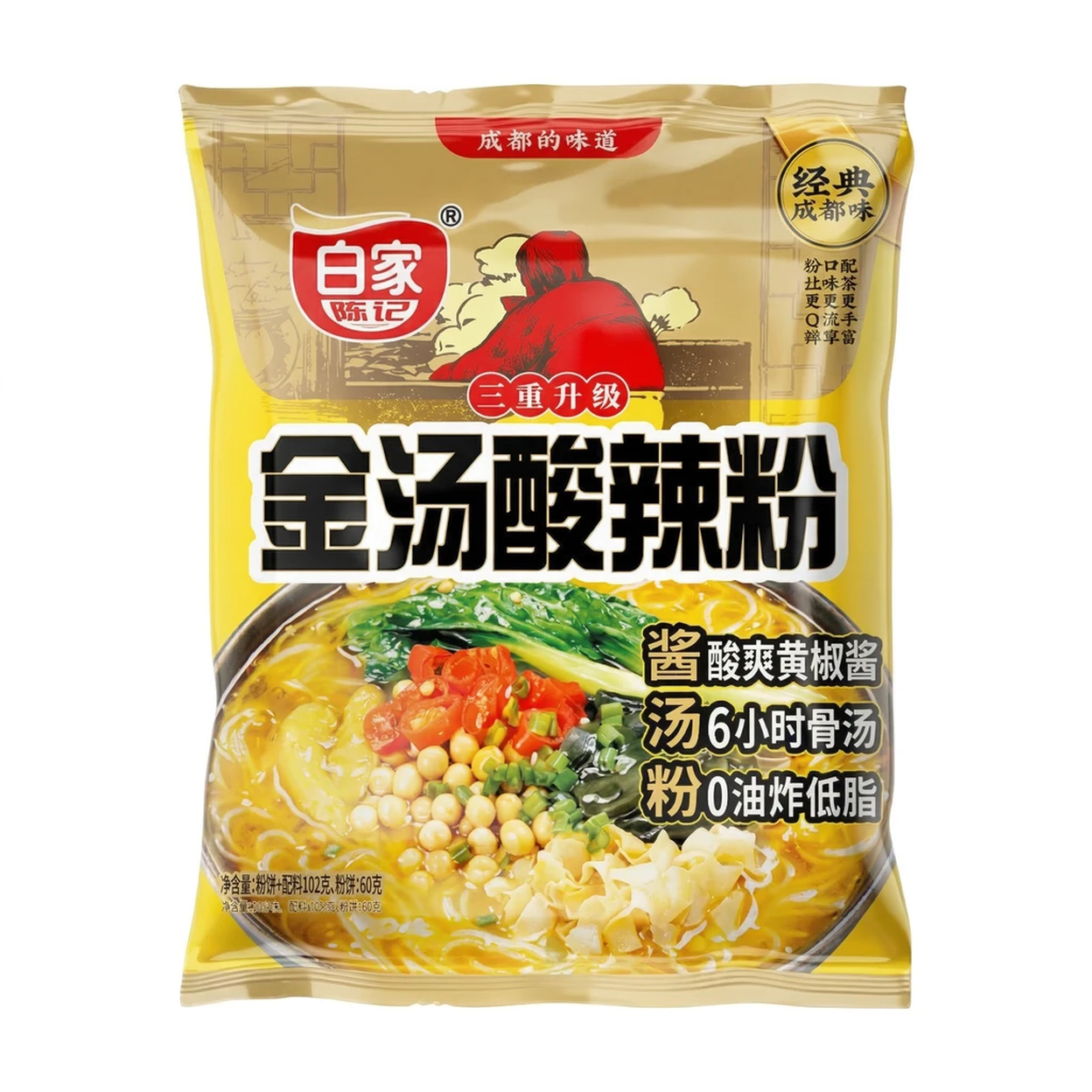 Baijia Instant Vermicelli - Sour Soup (Bag) 102g image 0