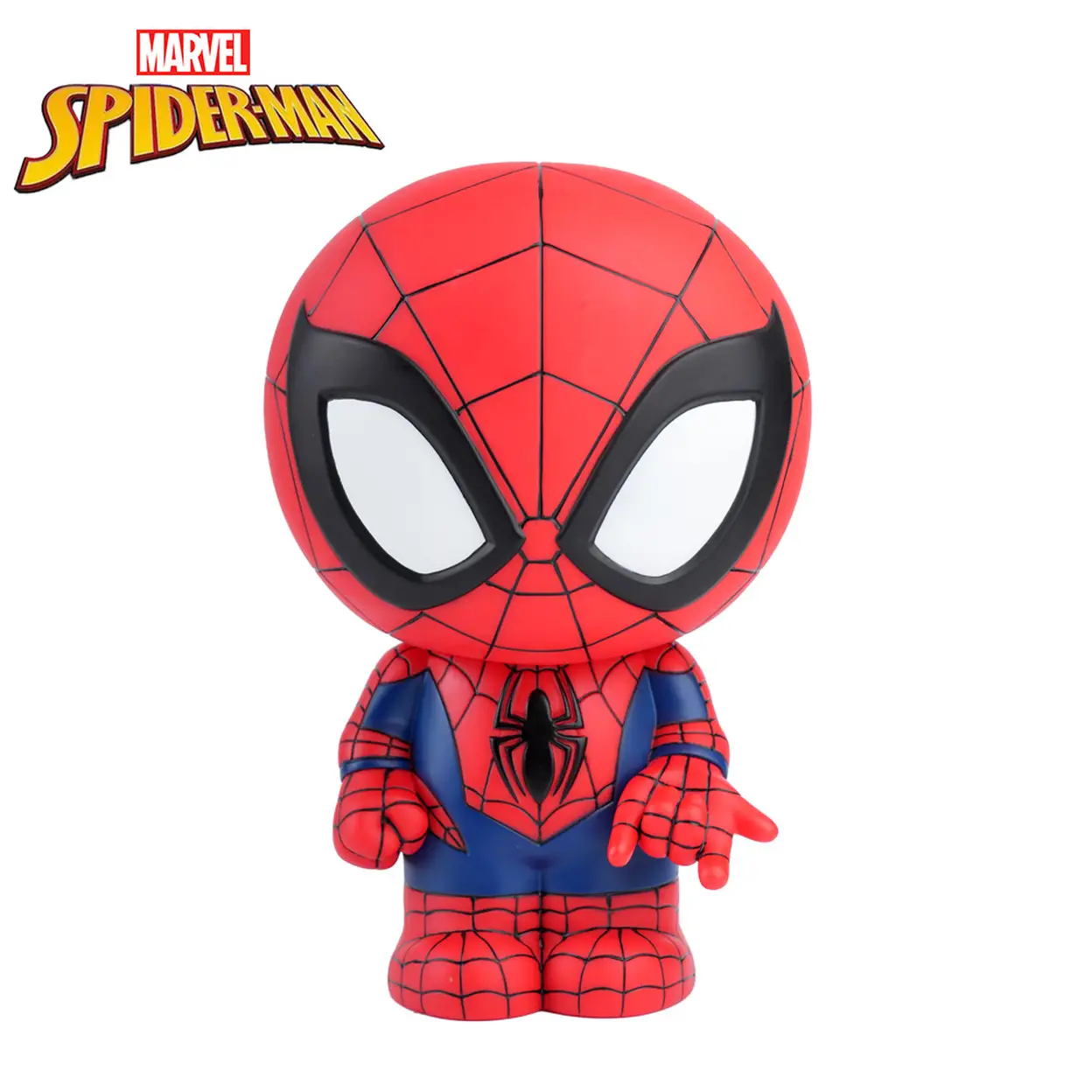 1pc Marvel Spider-Man Piggy Bank Officially Licensed 3D PVC Stereo Figurine Money Box Coin Bank Savings Jar Waterproof Shatterproof Collectible Desktop Organizer Home Decor Gift image 0