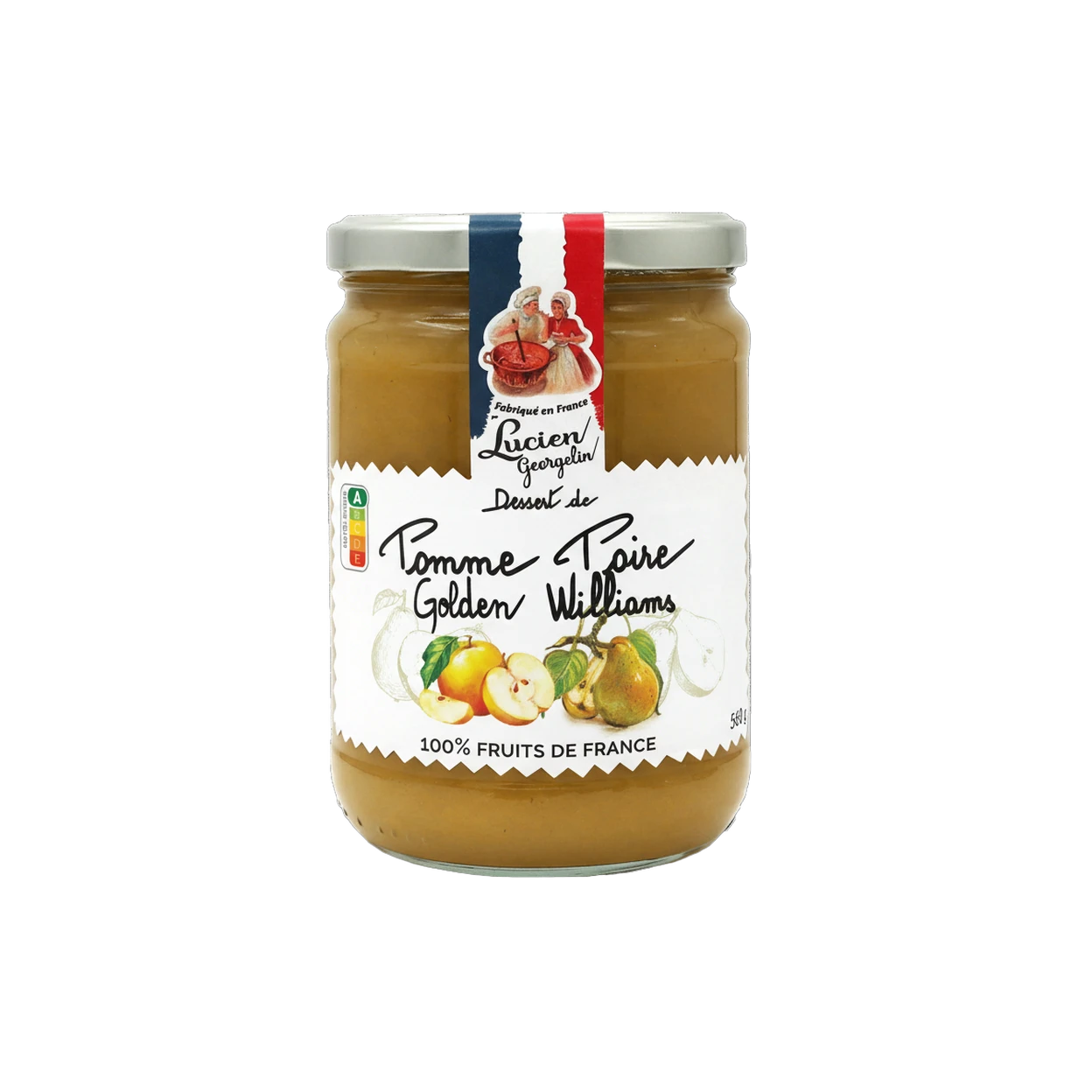 LUCIEN GEORGELIN Dessert de pomme Golden et poire Williams - 560 g image 0