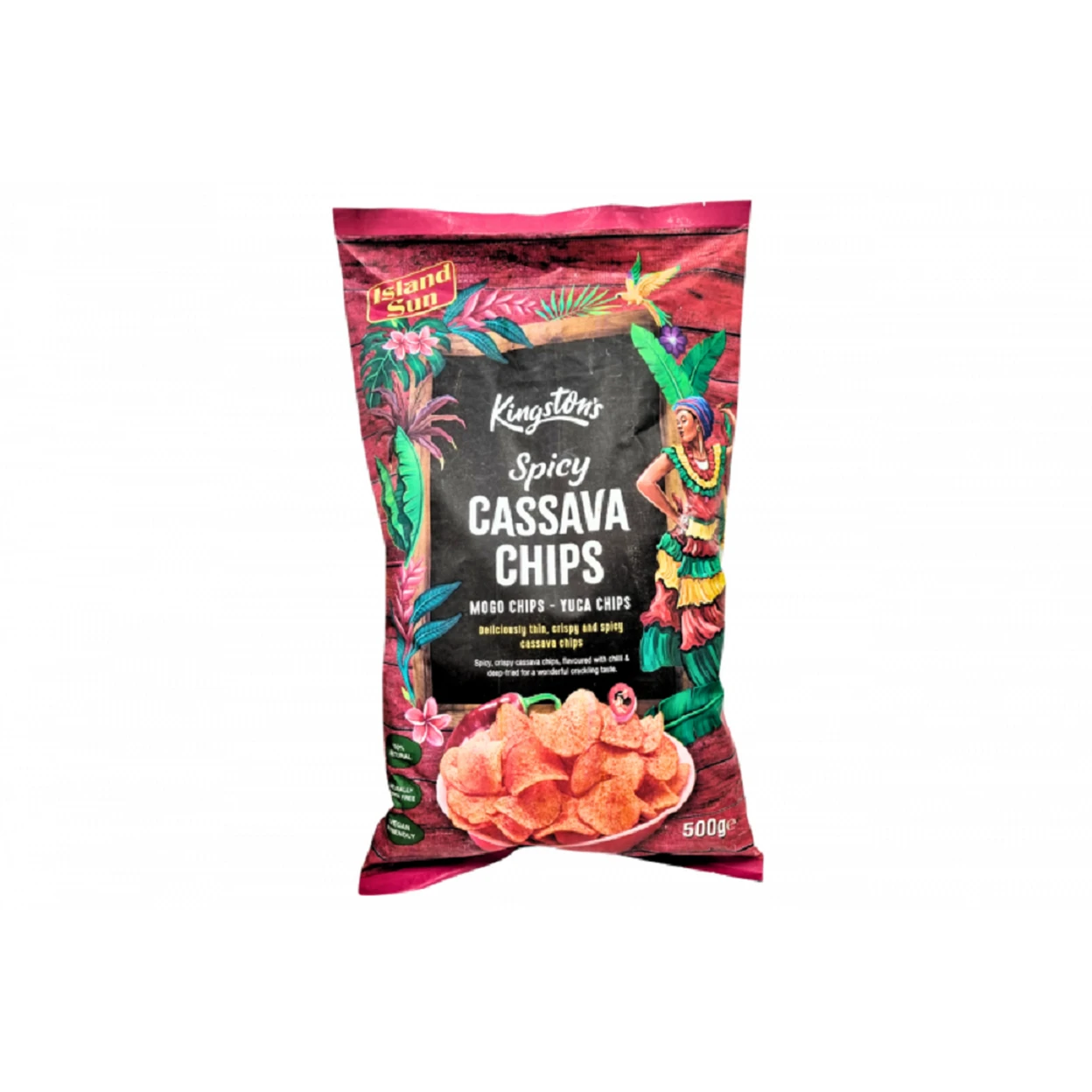 Kingston's Spicy Cassava Chips 500g image 0