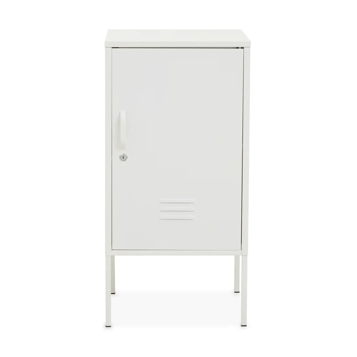 Interiors by Premier Storage Locker Academy Metal Cabinet White Small image 0