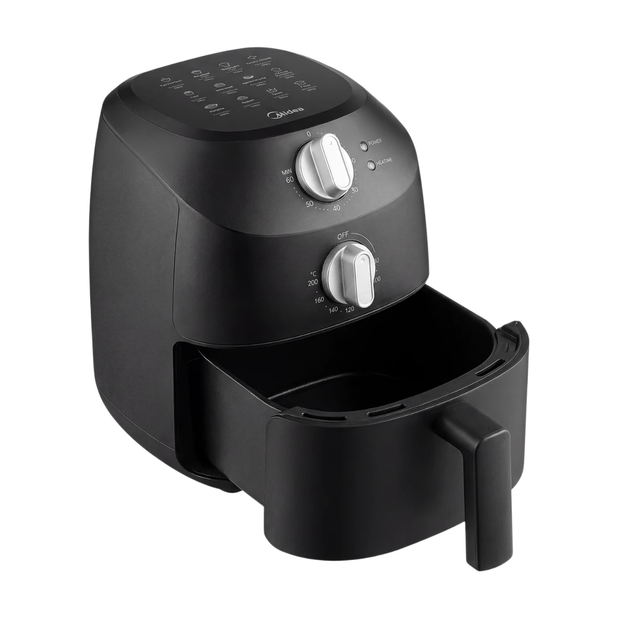 Midea Friteuse sans huile 2 L, 1150 W, panier antiadhésif, compatible lave-vaisselle, design compact, MAF20P0BPK image 0