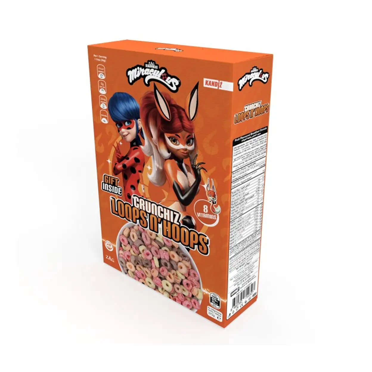 MIRACULOUS Céréales crinchiz Loops N' Hoops 375g image 0