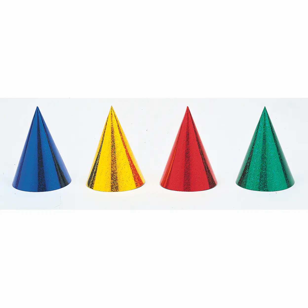 Unique Prism Party Hats, Assorted, 8 pack image 0
