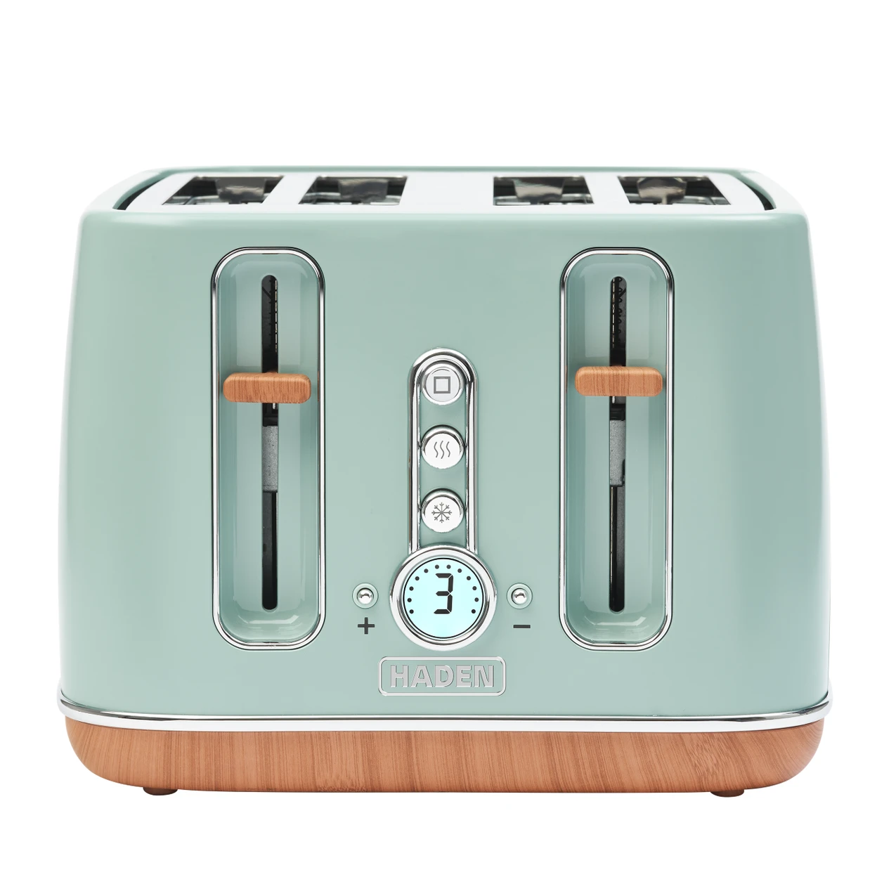 Haden Dorchester 4 Slice Toaster, Digital Browning Control, Sage Green, Coated Stainless Steel - 201287 image 0