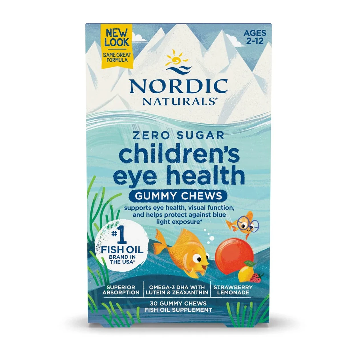 Nordic Naturals Eye Care Gummies for Children Strawberry Lemonade Flavour - 30 Gummies image 0