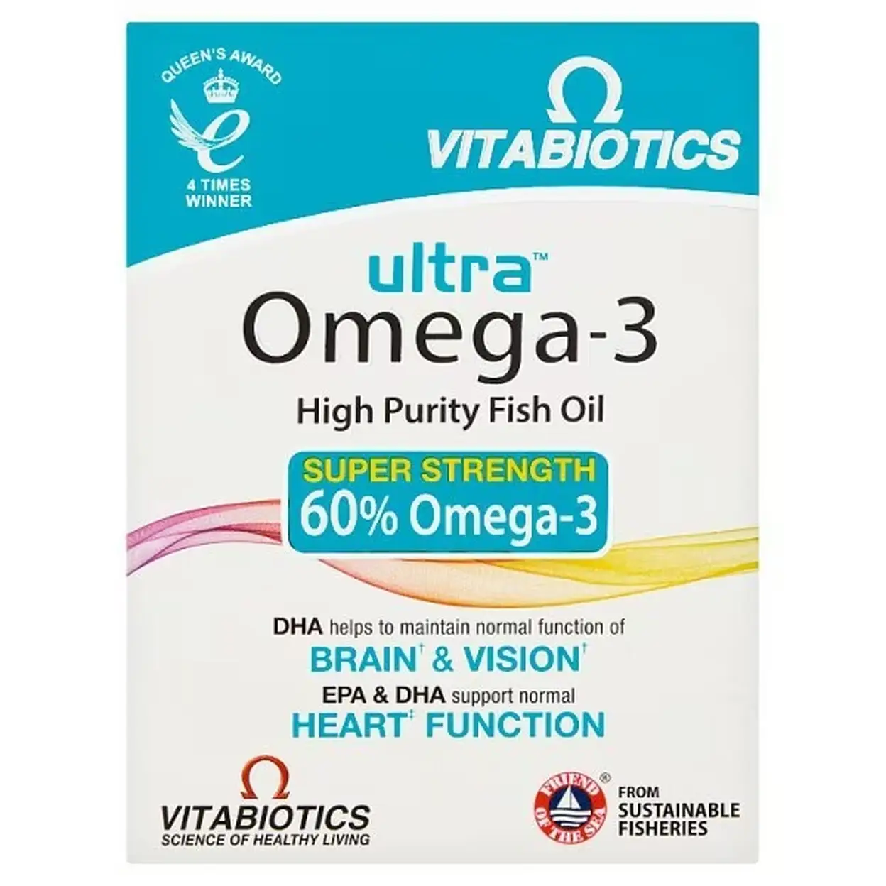Vitabiotics Ultra Omega-3 6 9 Daily Wellness Support Capsules - 60 Capsules image 0