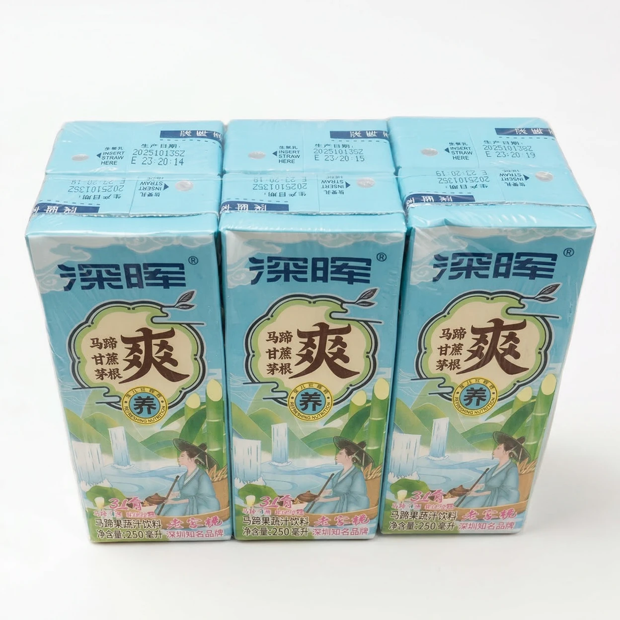 Shenhui Jus de fruits, légumes et châtaignes d'eau - 6 x 250 ml image 0