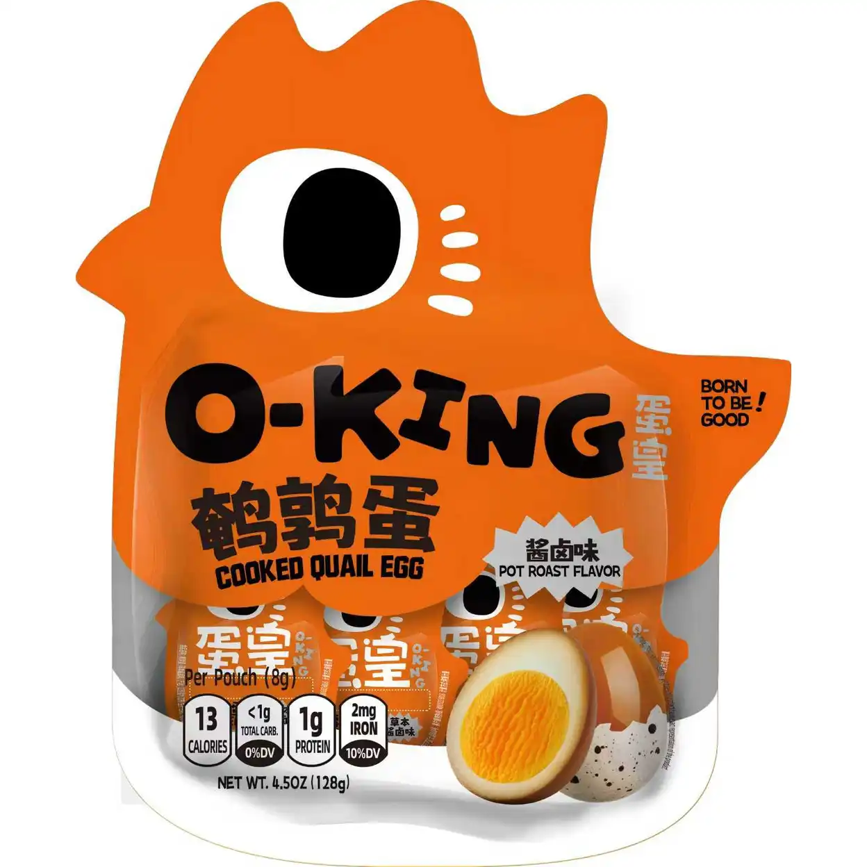 Yan Jin Pu Zi Œuf de caille cuit - Pot rôti, saveur OKING, 128 g image 0