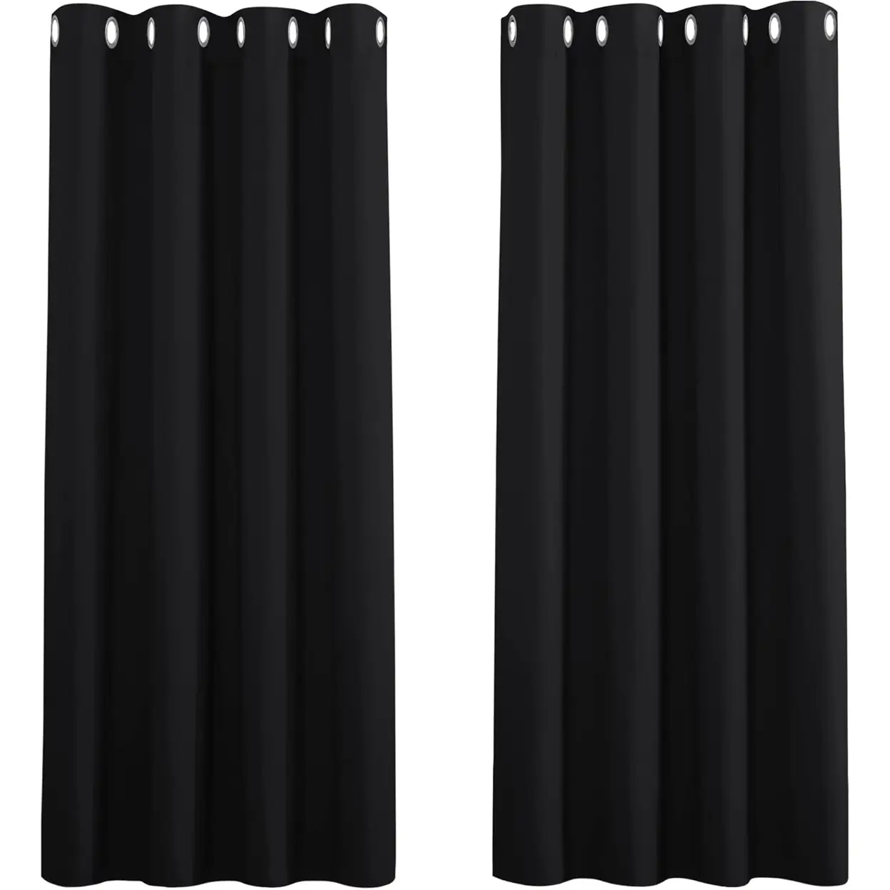 PONY DANCE Rideaux occultants à œillets, 117 x 137 cm, 2 panneaux, noir image 0