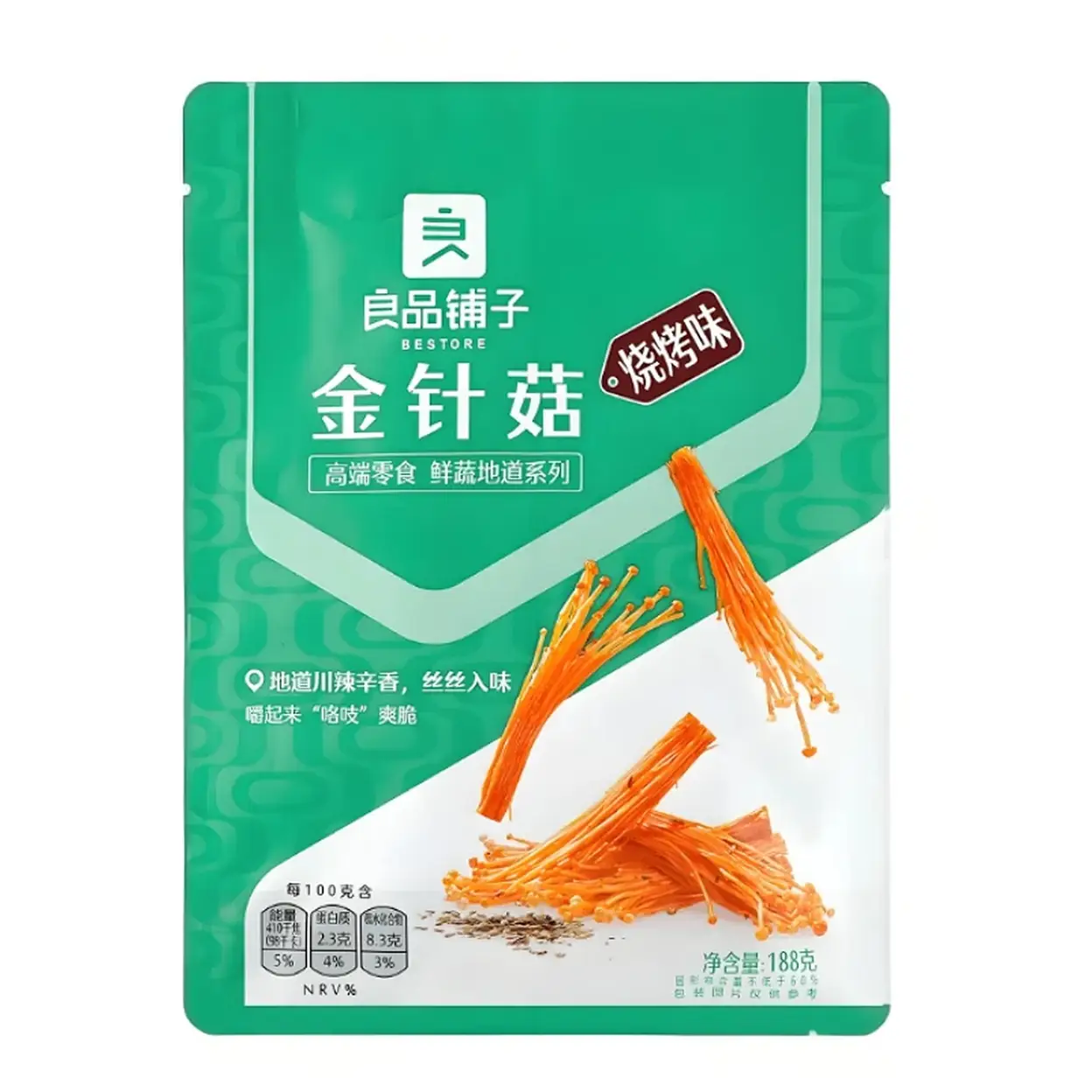 Bestore Enoki Mushroom (Barbecue Flavor) 188g image 0