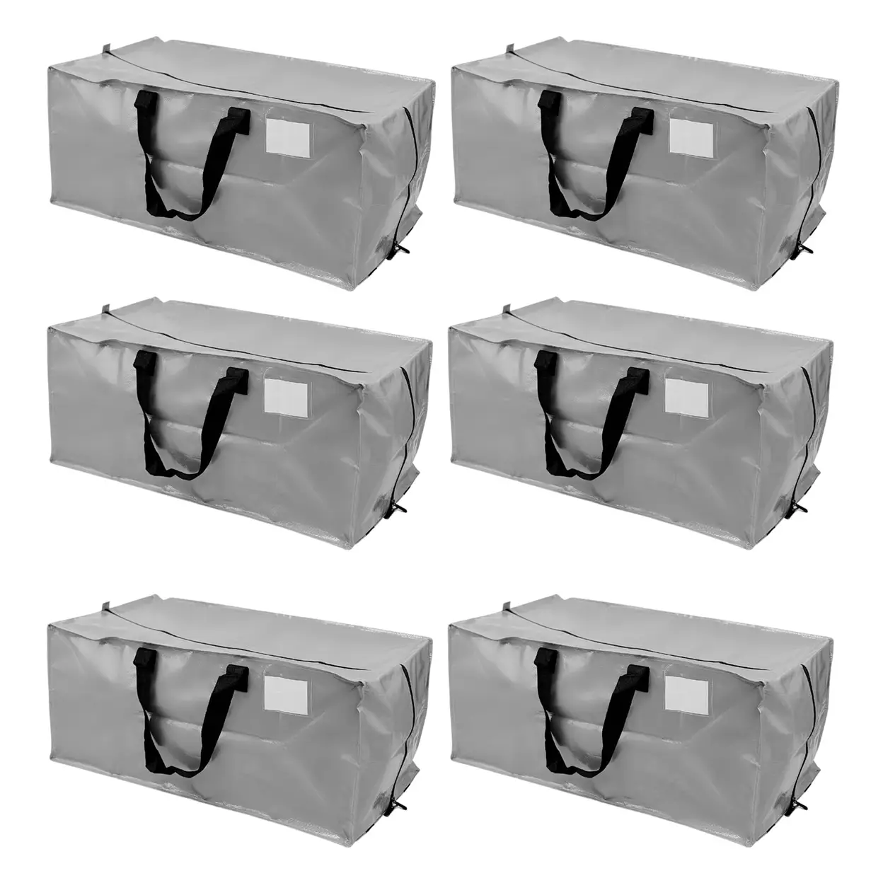 6pcs Heavy-duty moving bag, extra-large capacity storage bag, with backpack shoulder straps, sturdy handles and zippers, can replace moving boxes, 73*34*37cm image 0