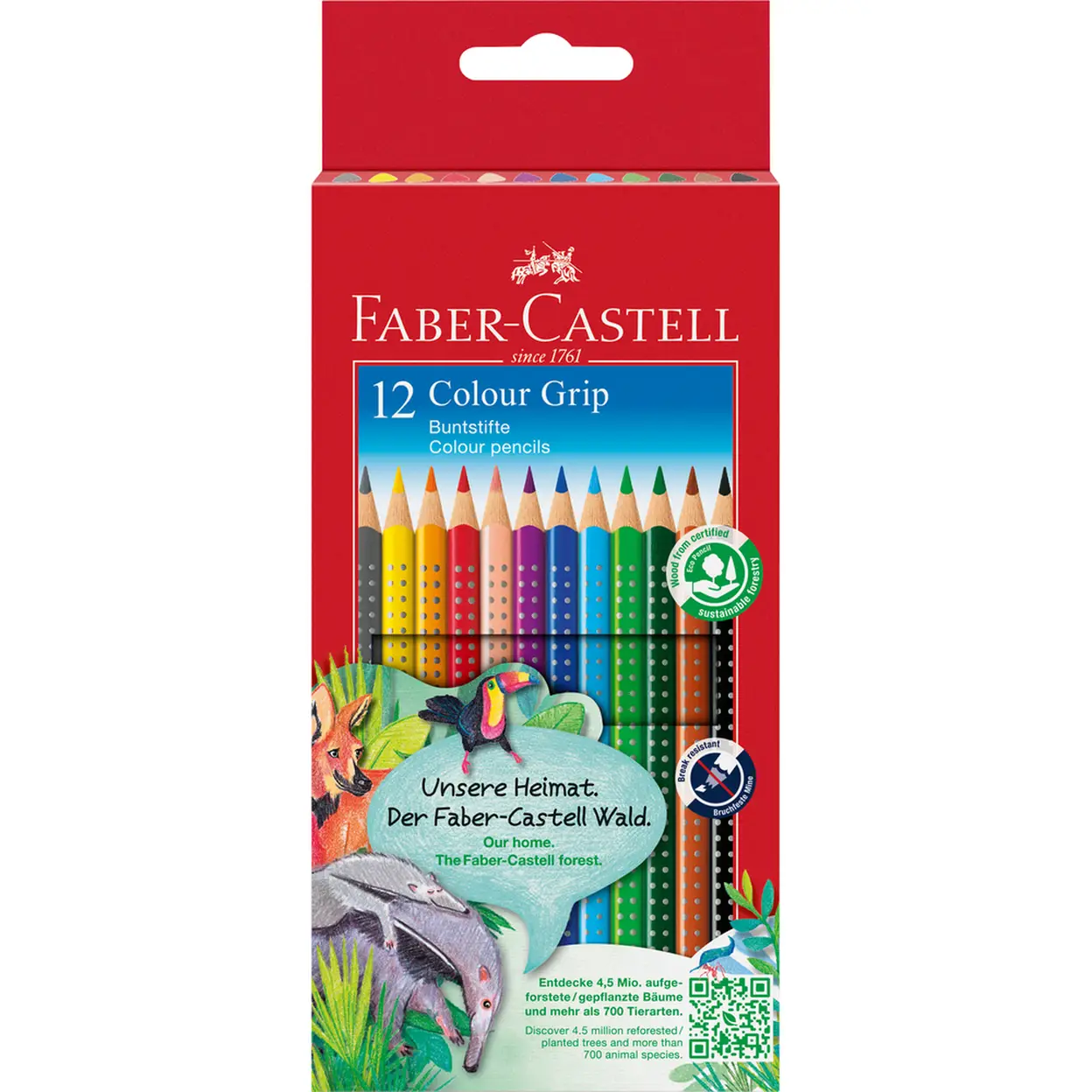 Faber-Castell Colour Grip Lot de 12 crayons de couleur image 0