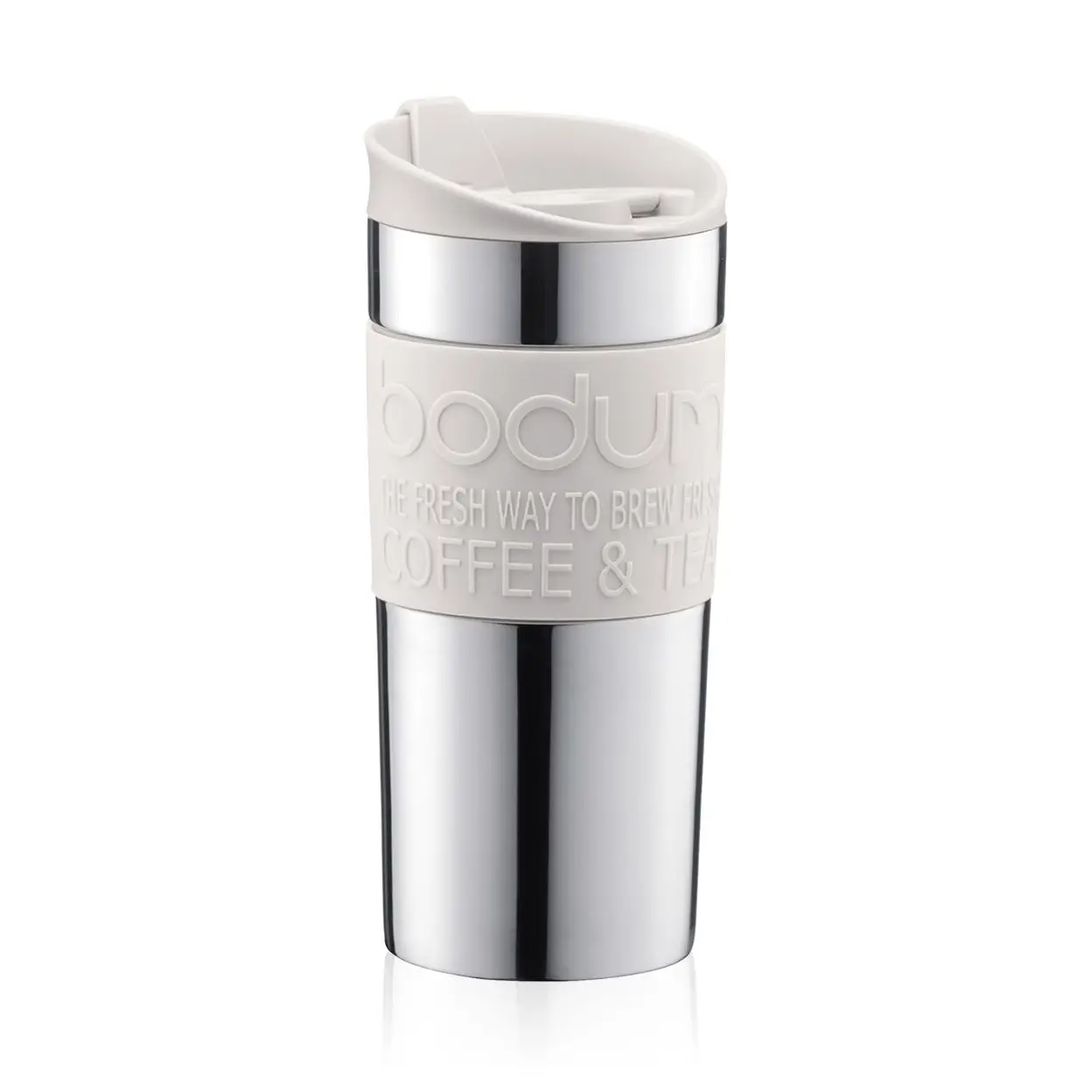 Bodum Gobelet de voyage isotherme argent et blanc - 350 ml image 0