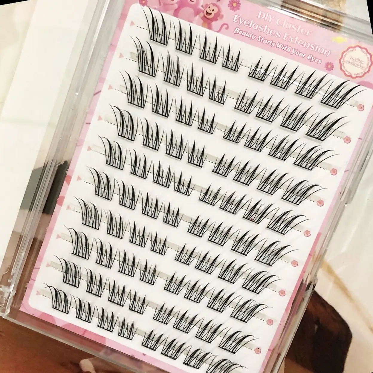 MeoMagic - Extensions de cils Classique - Kit (sans colle ni pinces à épiler) - 10 lignes - F57 image 0