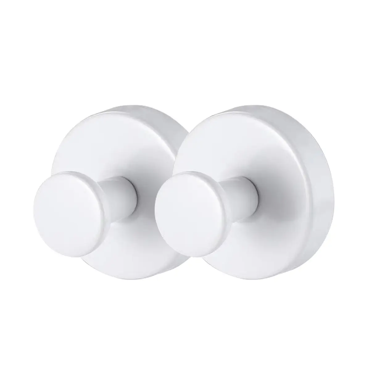JORDAN&JUDY 2-Pack White Suction Cup Hooks, Minimalist Style, Multi-Use image 0
