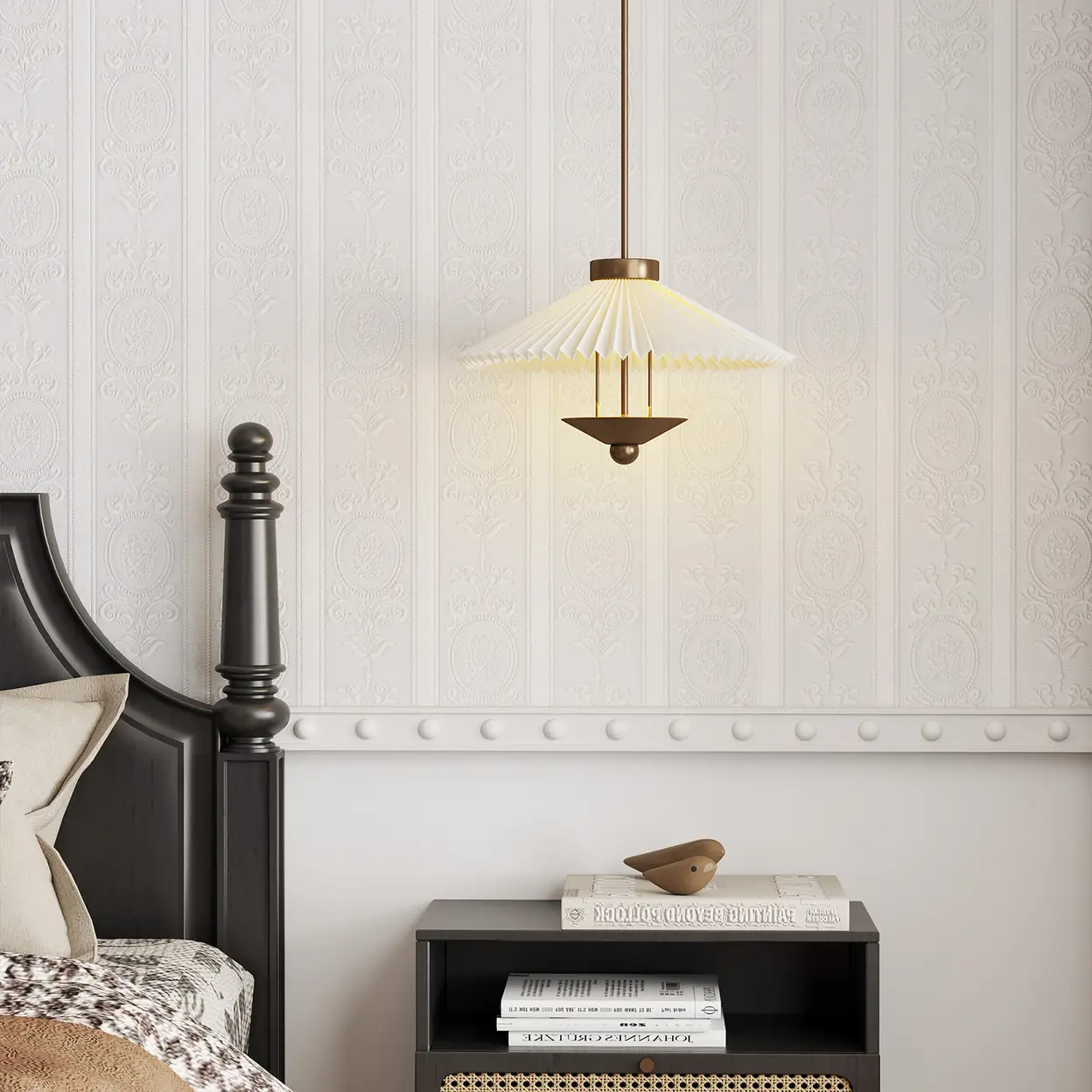 Murgall Rouleau de papier peint adhésif 3D Rococo beige - 44 x 305 cm image 0