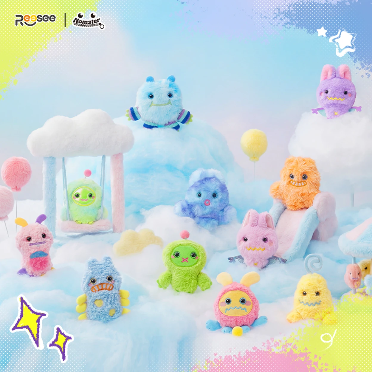 Blind box de pendentif en peluche série Baby Time image 0