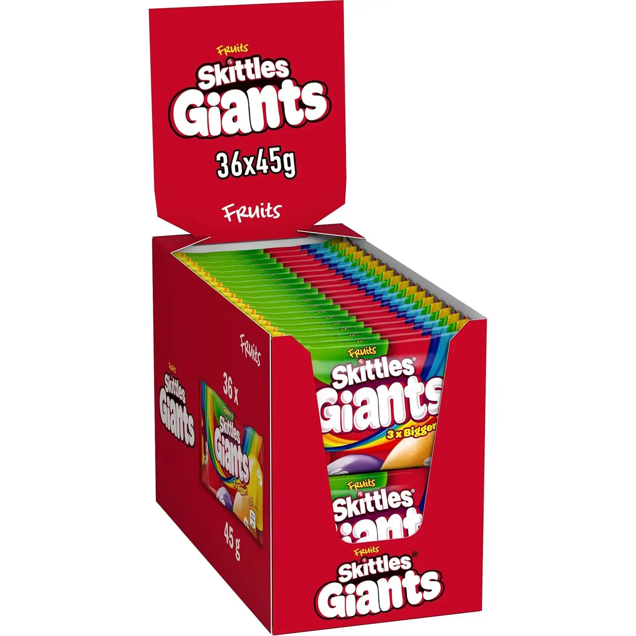 Skittles Giants Fruit Sweets Bag 45g x36 image 0