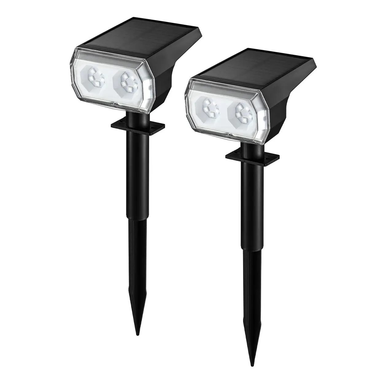 VIVREAL Solarstrahler mit 48 LEDs, RGB-Typ, 2er-Pack, ABS, CPD-10, Neujahr-Angebot, Top-Geschenkideen image 0