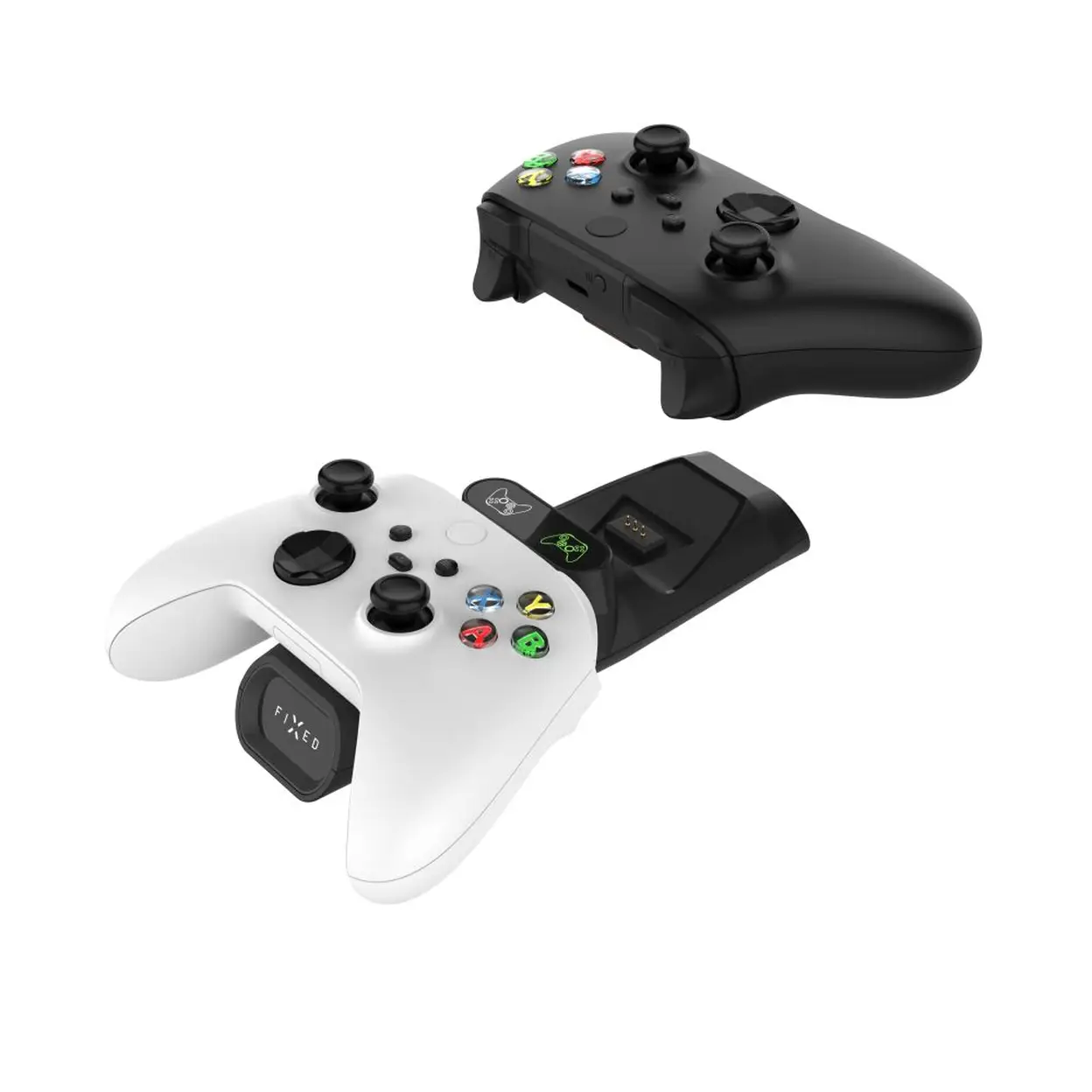FIXED Double station de charge de manettes sans fil pour Xbox Series S, X et One, noir image 0