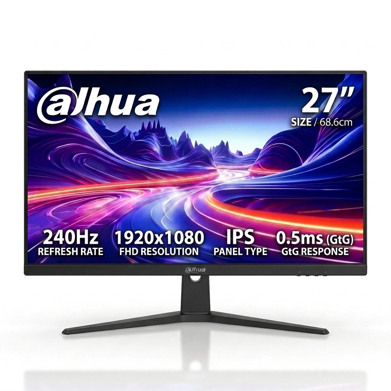 Dahua 27 Inch 240Hz Gaming Monitor, FHD 1080p Esports Monitor, Fast IPS Panel, 0.5ms, Adaptive Sync, HDMI & DisplayPort, Designed for FPS MOBA PC Gamers image 0
