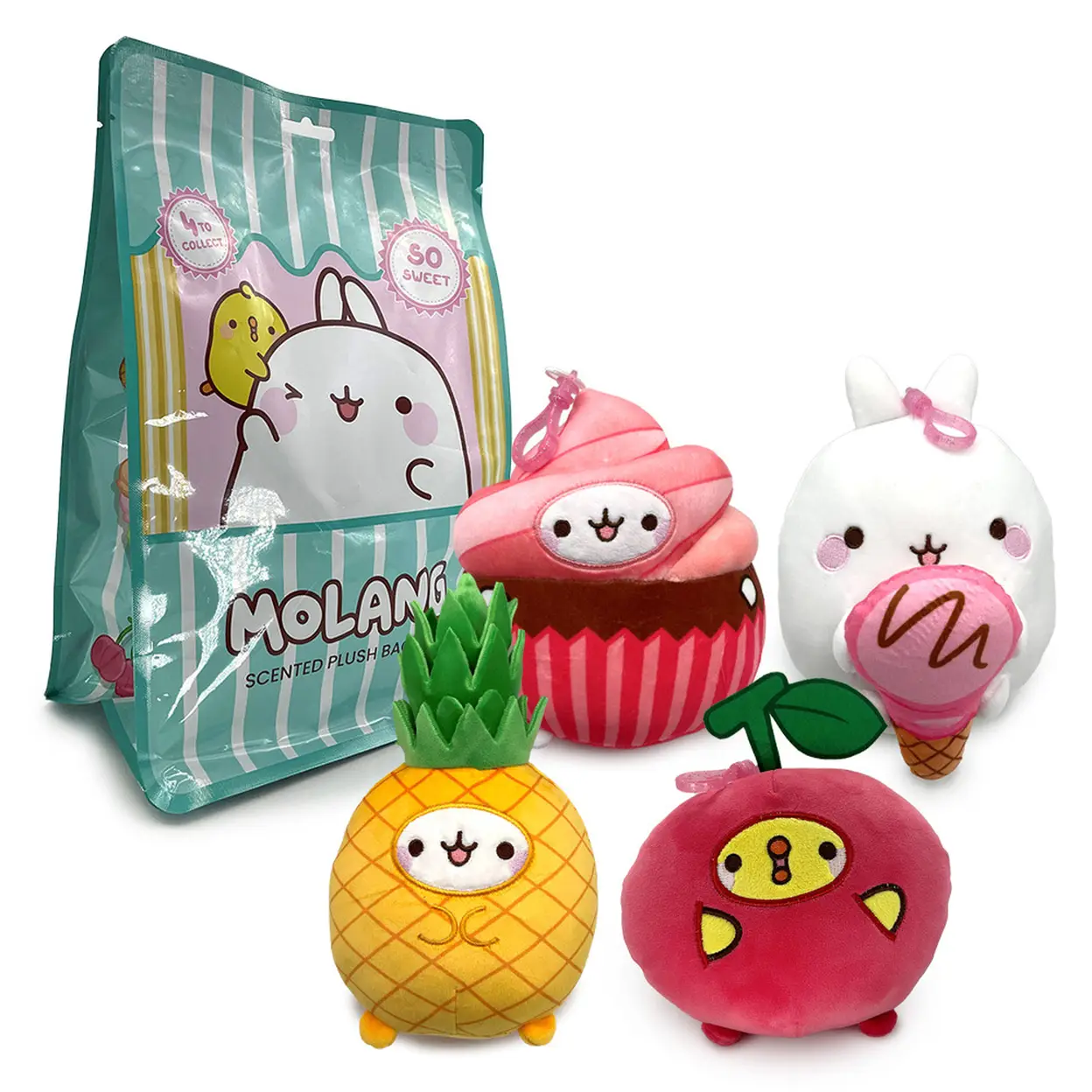 Molang 8 inch Scented Plush Bag Clips Blind Assortment image 0