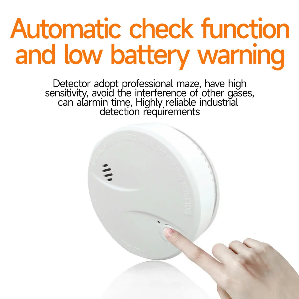 HEIMAN Smoke Detector, 10 Year Fire Alarm, EN 14604 Certified, Photoelectric Smoke Detector, Lithium Long Term Battery, Fire Detector, 85 dB Alarm (Pack of 5) image 0