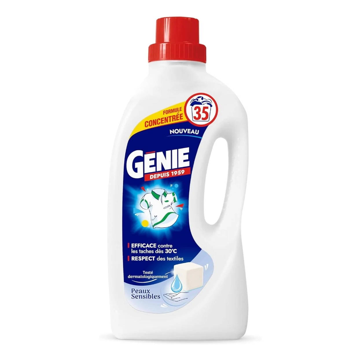 GENIE Lessive liquide pour peaux sensibles - 1,4 L image 0