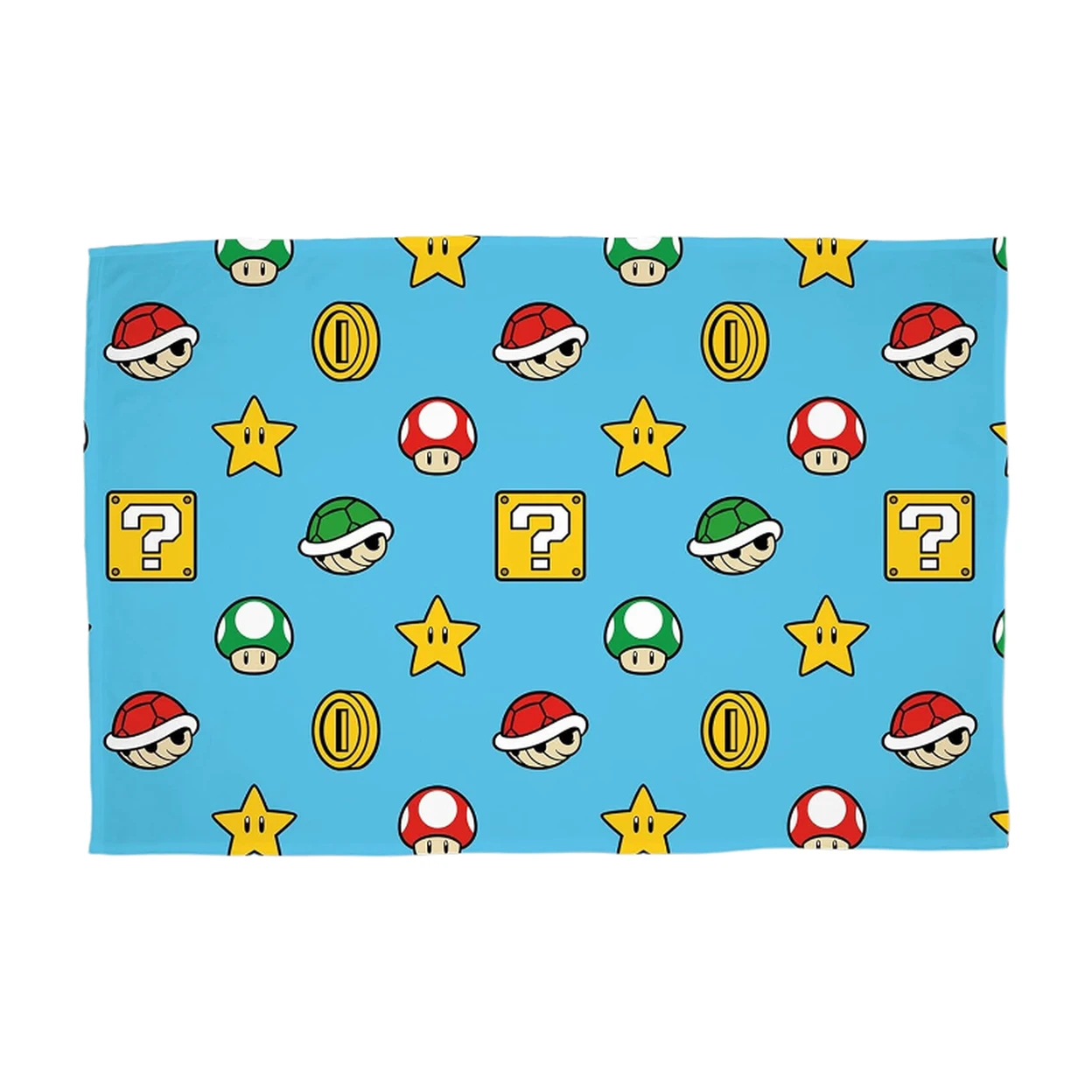 Character World Nintendo Super Mario Couverture polaire Sherpa – Mario Kart Drift, 100 x 150 cm, douce et chaude image 0