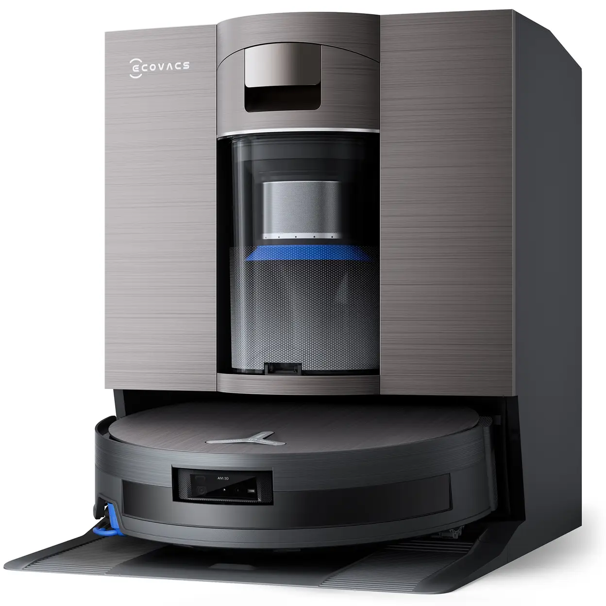 ECOVACS X11 Omni Cyclone aspirateur robot, débit et puissance 19 500 Pa, PowerBoost ultra-rapide, OZMO Roller 2.0, déclivité maximale 4 cm, PureCyclone 2.0 à vidage automatique image 0