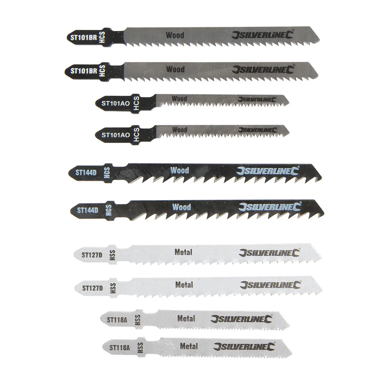 Silverline Jigsaw Blade Set 10pce image 0