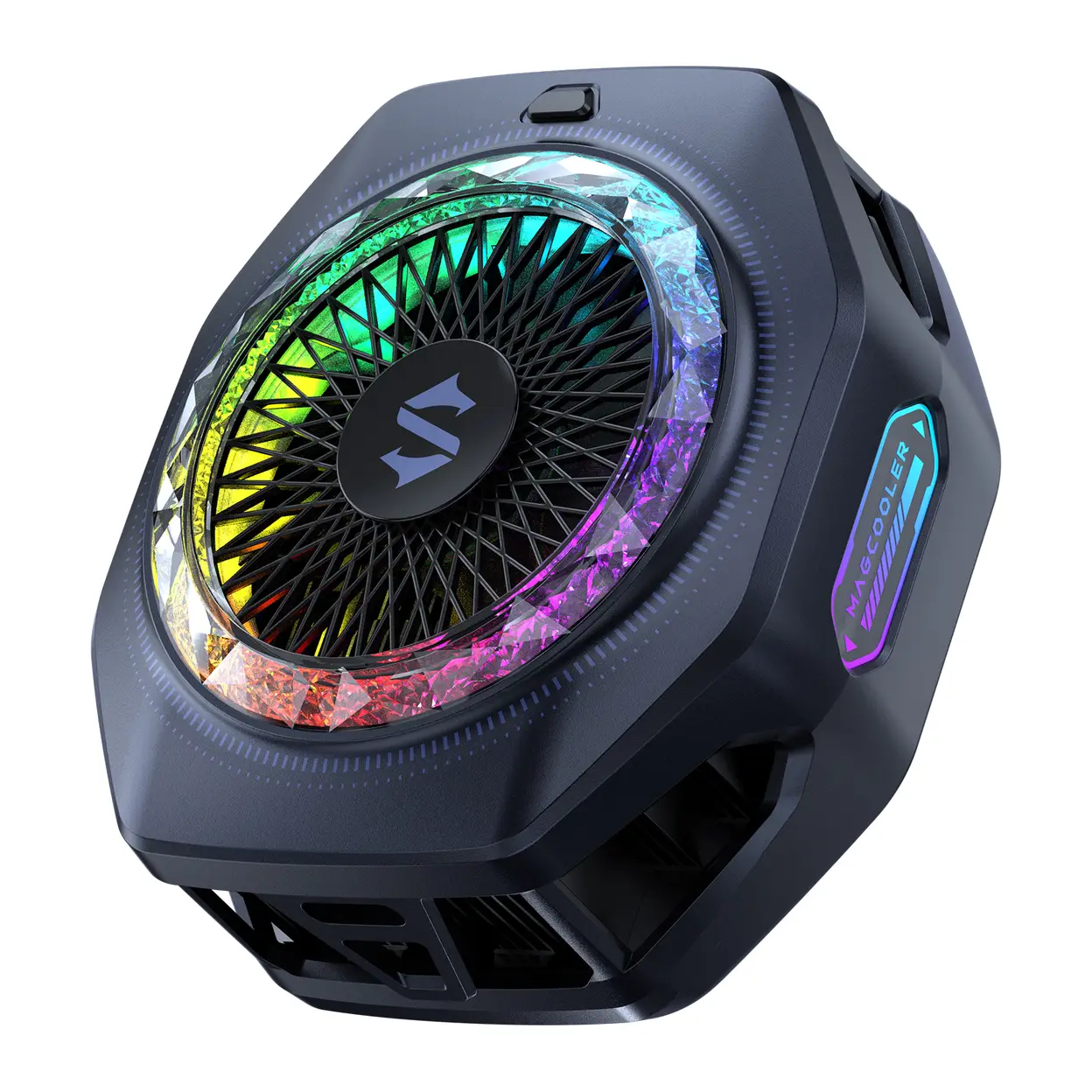BLACK SHARK Magnetischer Smartphone-Kühler 5Pro, tragbarer RGB-Kühlventilator, Handy-Radiator mit abnehmbarem Griff, App-gesteuerte intelligente Temperaturregelung für iPhone MagSafe-Serie/Android/Tablet/iPad image 0