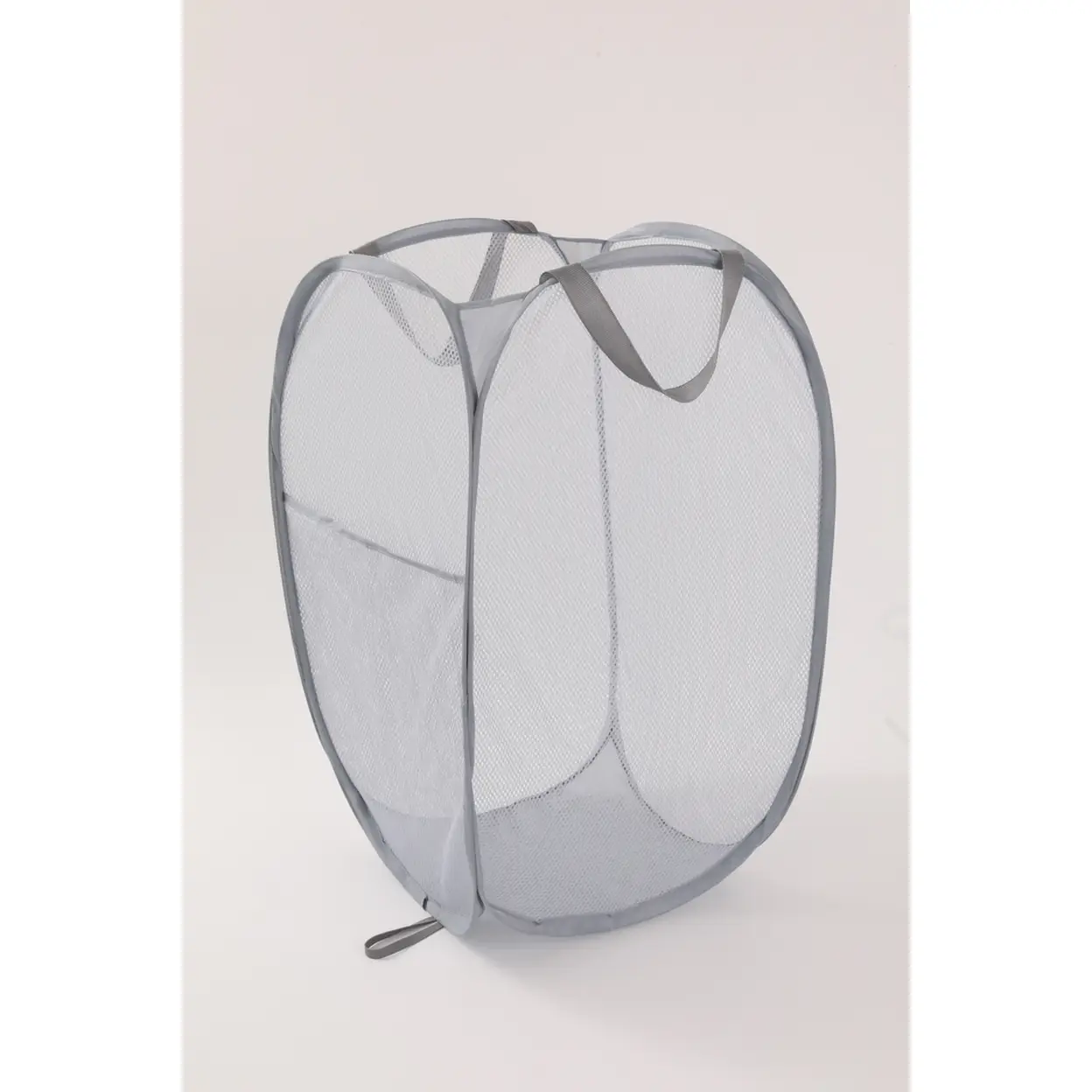 ANQI Panier à Linge Pliable en Maille - Gris, Lot de 2 image 0