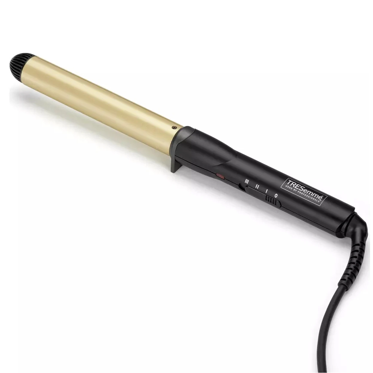 TRESemmé Volume Loose Waves Hair Waving Wand – Extra-Wide Ceramic Barrel, Three Heat Settings, Fast Heat-Up – Black/Gold, 2806CU image 0