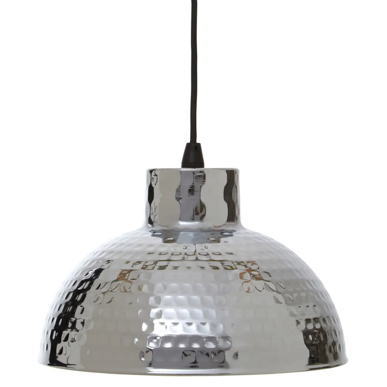Interiors by Premier Pendant Light New Foundry Hammered Chrome image 0