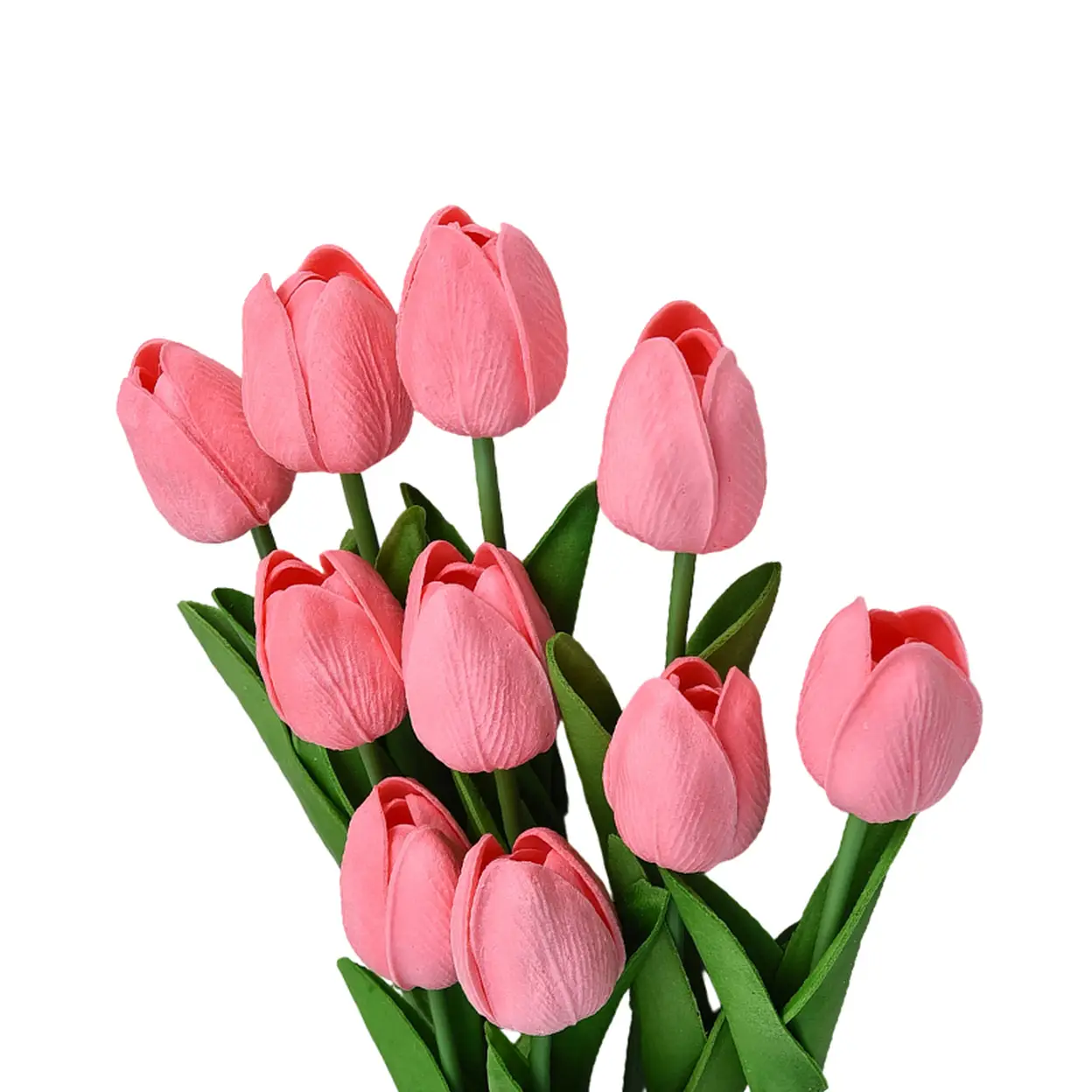 Wei's Moment 7Pcs Artificial Tulips Flowers
Fake Flowers Latex Tulips Real Touch for Party Home Wedding Decoration and DIY Decor, Multicolor Pink image 0