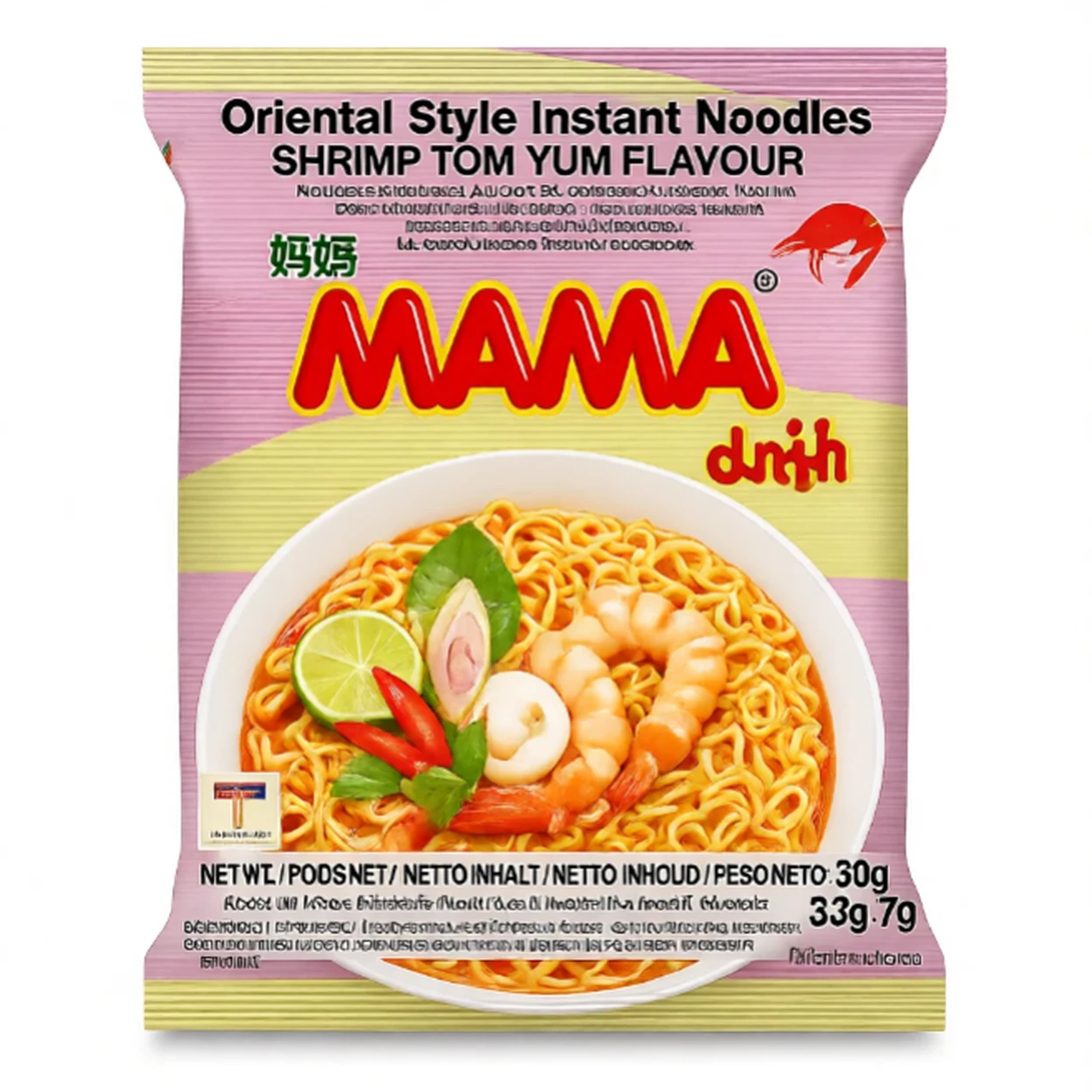 MAMA Noodles Shrimp Tom Yum 90g image 0