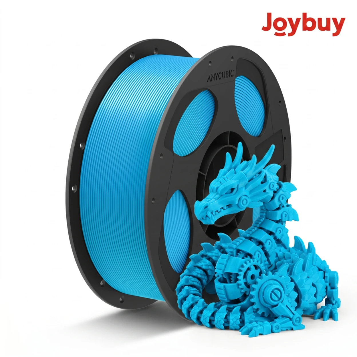 JOYBUY x ANYCUBIC Filament d'impression PLA Basic, Bobine de 1 kg, Diamètre de 1,75 mm, Tolérance de ±0,02 mm - Cyan image 0