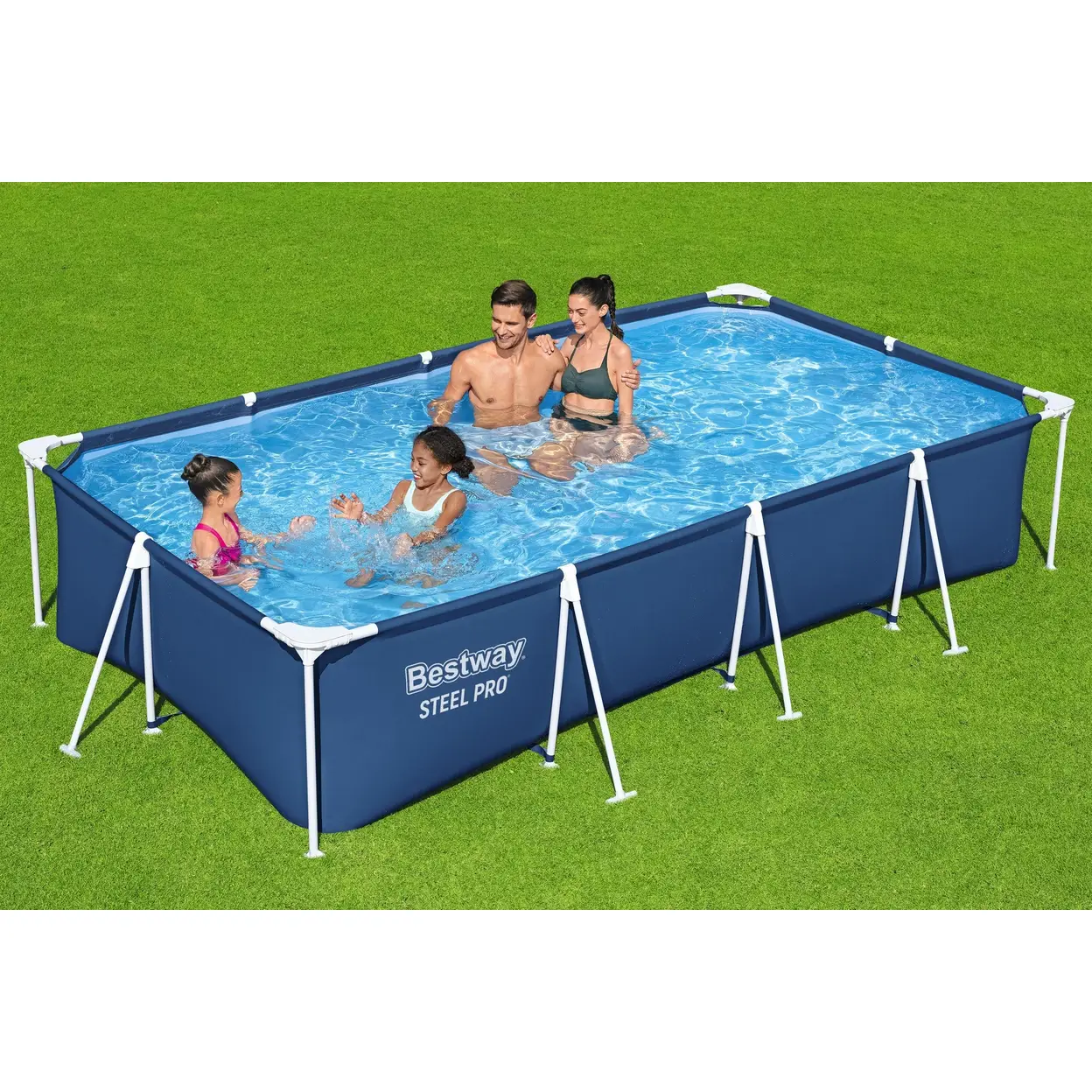 Steel Pro® 13'1" x 6'11" x 32"/4.00m x 2.11m x 81cm Pool image 0