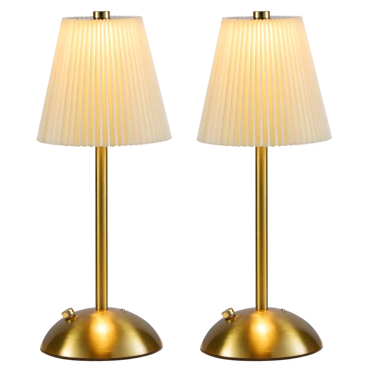 Lot de 2/4 lampes de table sans fil LED, lampe de bureau rechargeable, veilleuse tactile sans fil, design minimaliste, pour r image 0