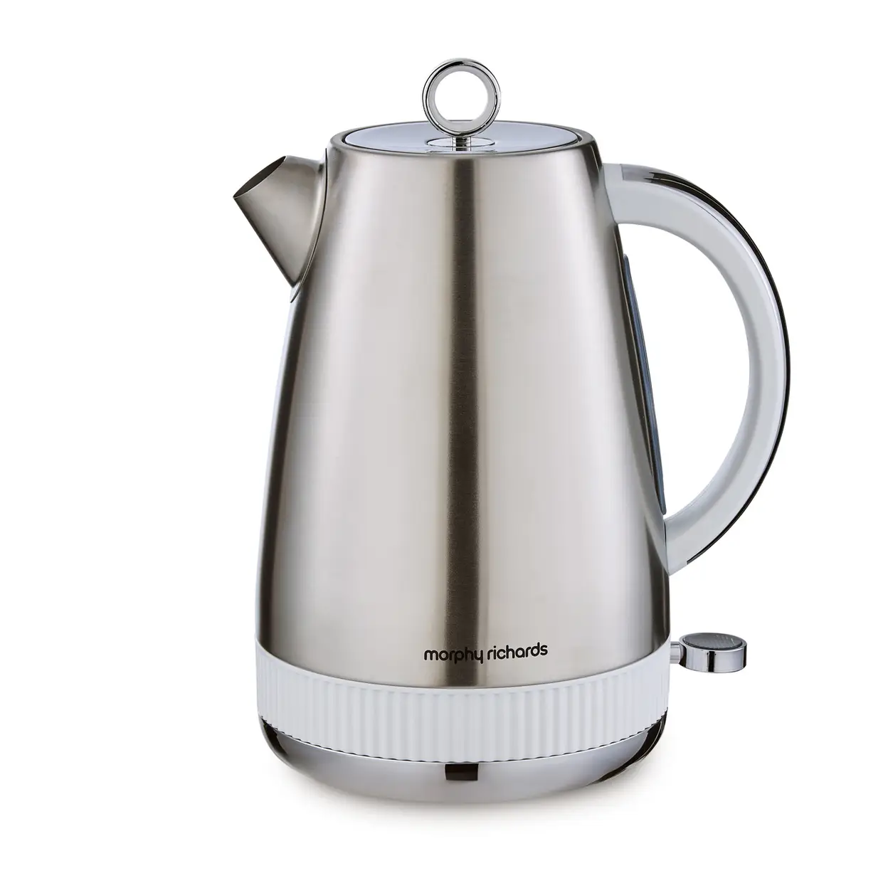 Morphy Richards Mexborough Jug Kettle, 1.7L, White & Stainless Steel - 102903 image 0