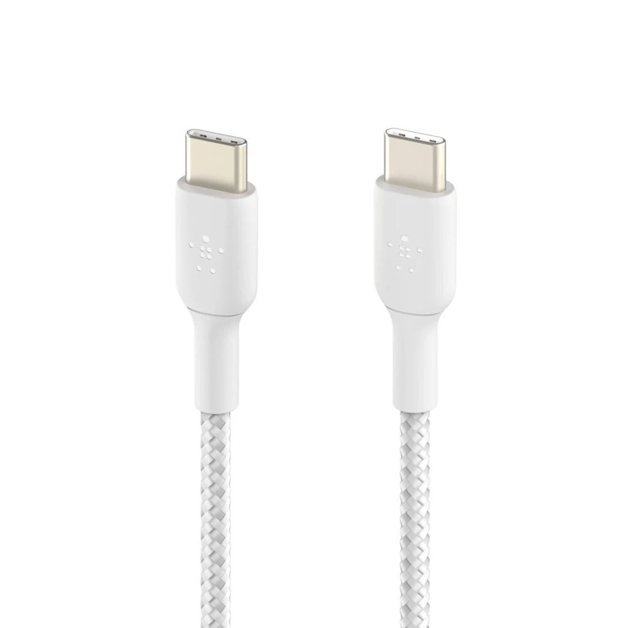 Belkin BoostCharge câble à gaine tressée USB-C vers USB-C - 15 cm - blanc image 0