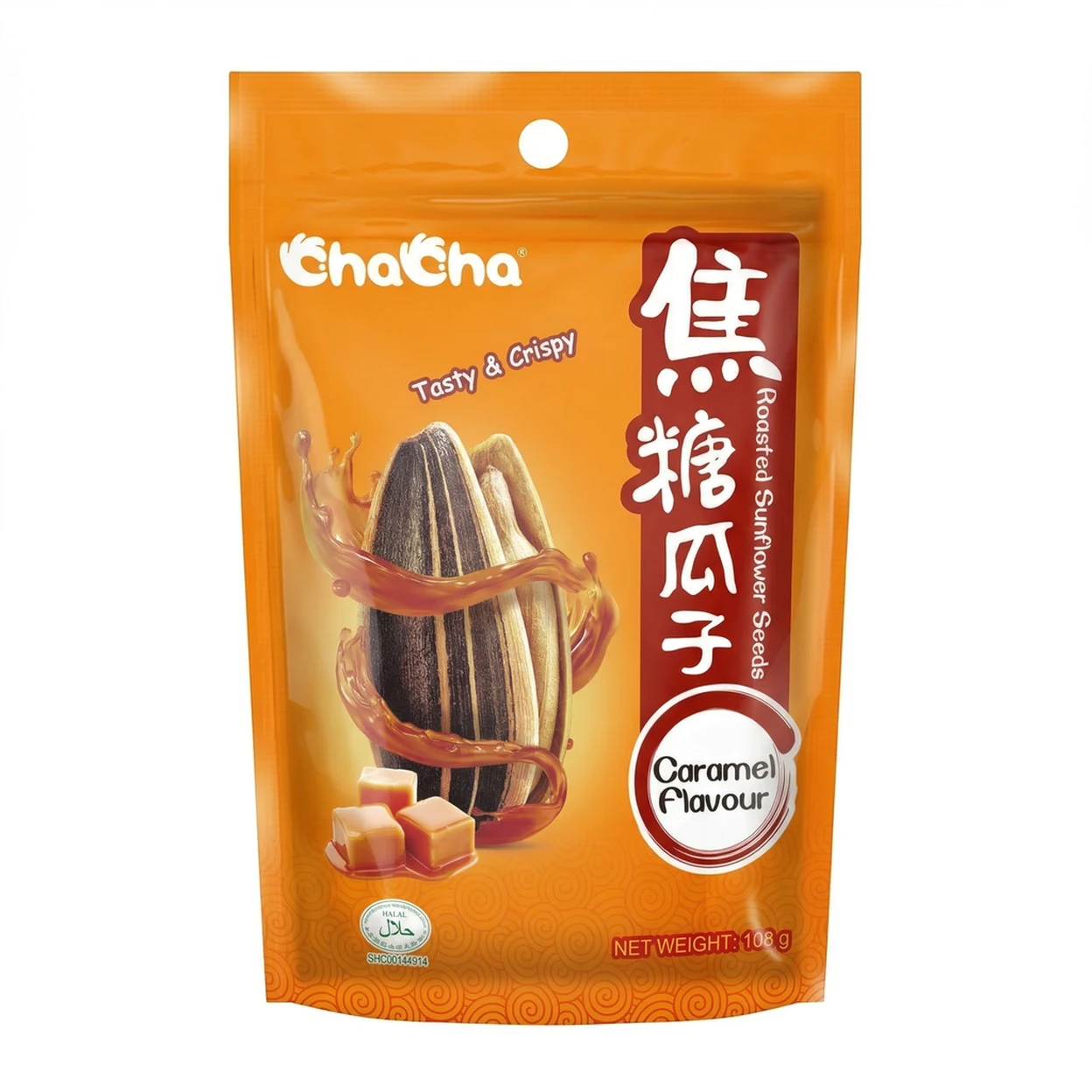 ChaCha Graines de tournesol saveur caramel 108 g image 0